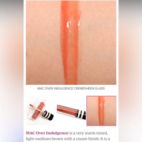 OVER INDULGENCE MAC CREMESHEEN GLASS Limited Edition - Picture 5 of 11
